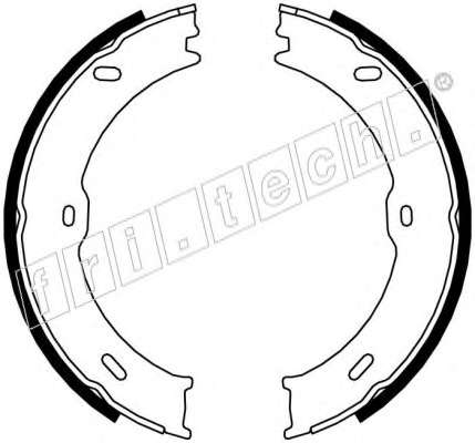 Комплект тормозных колодок, стояночная тормозная система