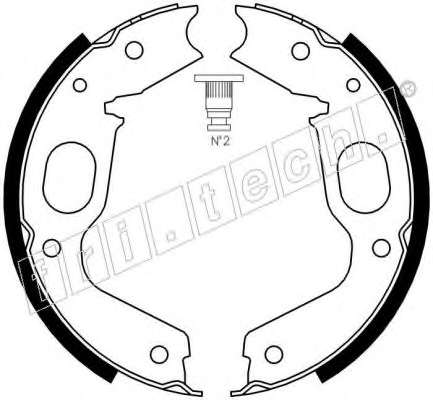 Комплект тормозных колодок, стояночная тормозная система