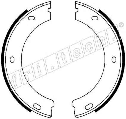 Комплект тормозных колодок, стояночная тормозная система