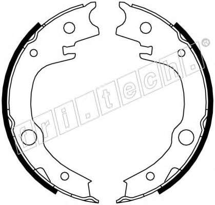 Комплект тормозных колодок, стояночная тормозная система