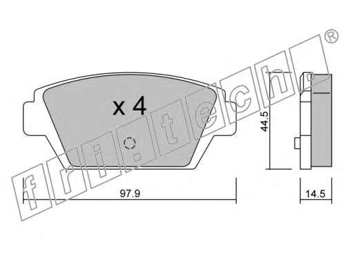 Комплект тормозных колодок, дисковый тормоз