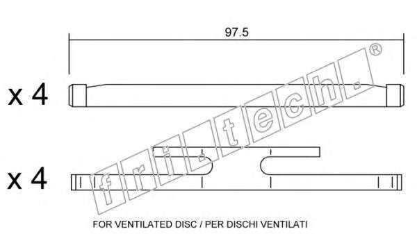 Комплектующие, колодки дискового тормоза