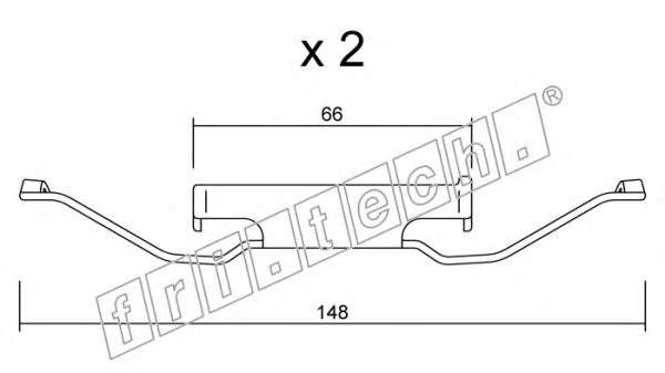 Комплектующие, колодки дискового тормоза