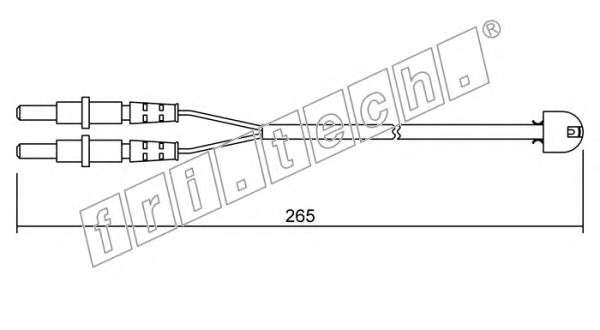 Сигнализатор, износ тормозных колодок
