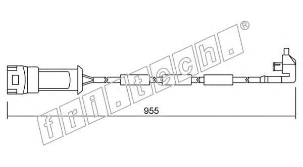 Сигнализатор, износ тормозных колодок