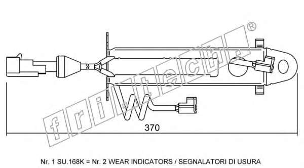 Сигнализатор, износ тормозных колодок