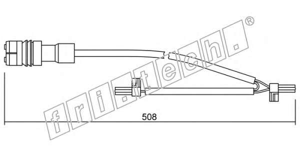 Сигнализатор, износ тормозных колодок