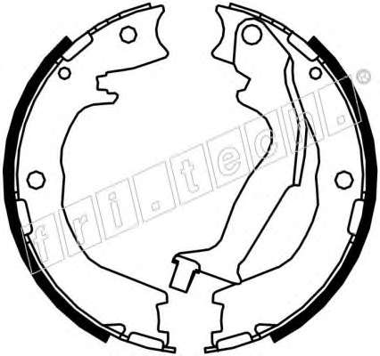 Комплект тормозных колодок, стояночная тормозная система