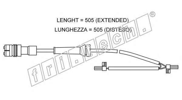 Сигнализатор, износ тормозных колодок