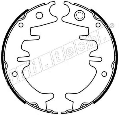 Комплект тормозных колодок, стояночная тормозная система