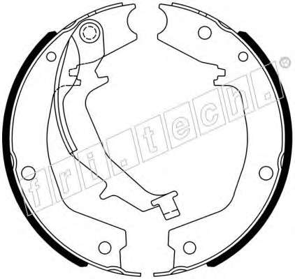 Комплект тормозных колодок, стояночная тормозная система