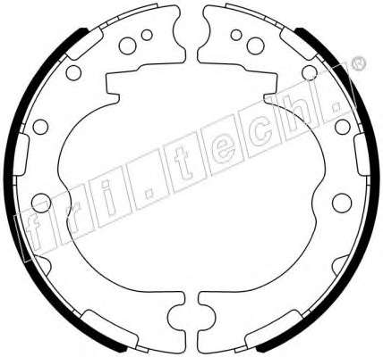 Комплект тормозных колодок, стояночная тормозная система
