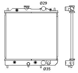 Радиатор, охлаждение двигателя