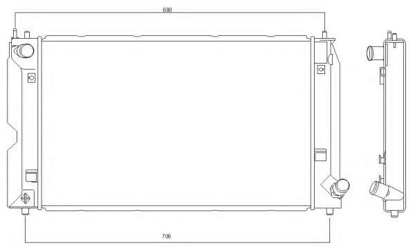 Радиатор, охлаждение двигателя