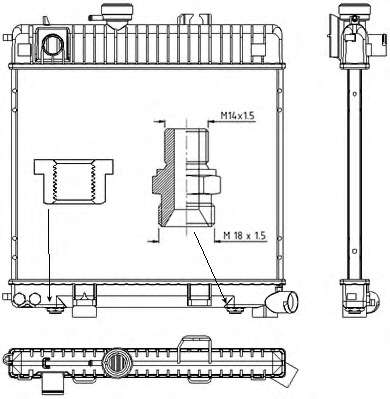 Радиатор, охлаждение двигателя