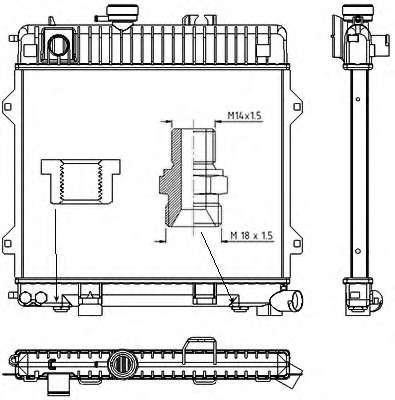 Радиатор, охлаждение двигателя