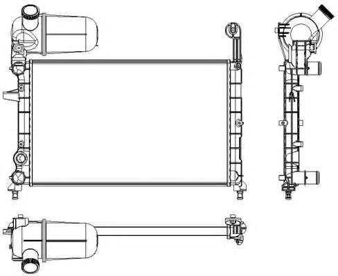 Радиатор, охлаждение двигателя