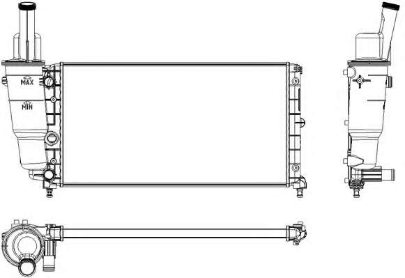 Радиатор, охлаждение двигателя