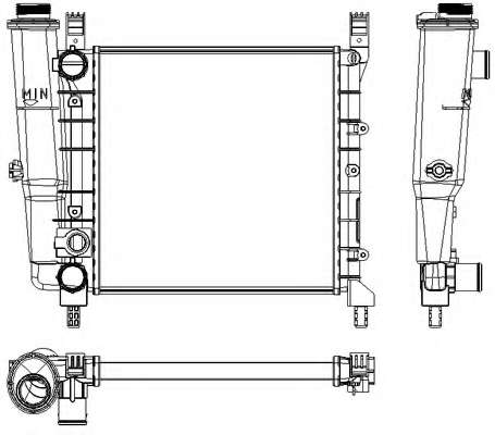 Радиатор, охлаждение двигателя