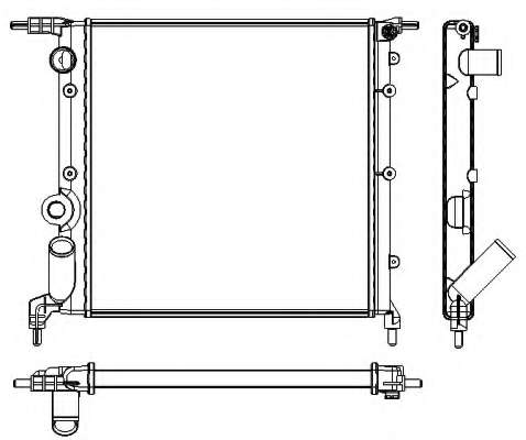 Радиатор, охлаждение двигателя