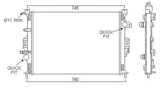 Радиатор, охлаждение двигателя