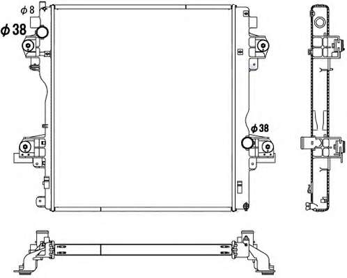 Радиатор, охлаждение двигателя