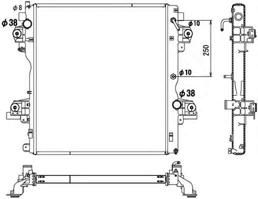 Радиатор, охлаждение двигателя