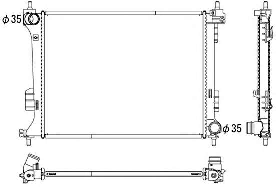 Радиатор, охлаждение двигателя