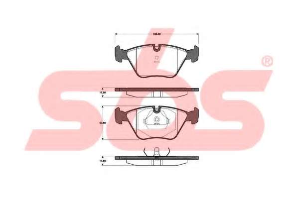 Комплект тормозных колодок, дисковый тормоз