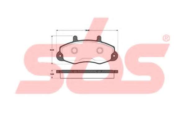 Комплект тормозных колодок, дисковый тормоз