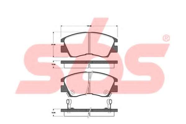 Комплект тормозных колодок, дисковый тормоз