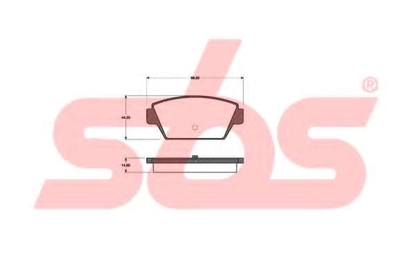 Комплект тормозных колодок, дисковый тормоз