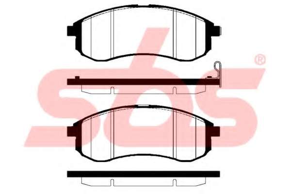 Комплект тормозных колодок, дисковый тормоз