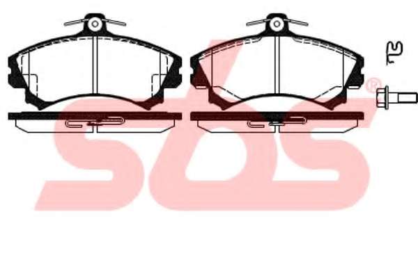 Комплект тормозных колодок, дисковый тормоз