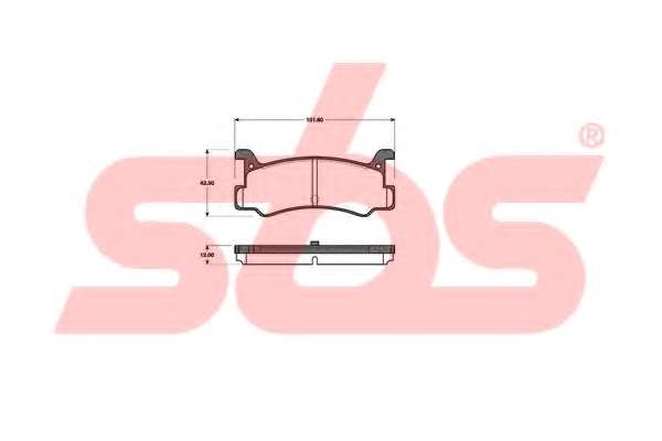 Комплект тормозных колодок, дисковый тормоз