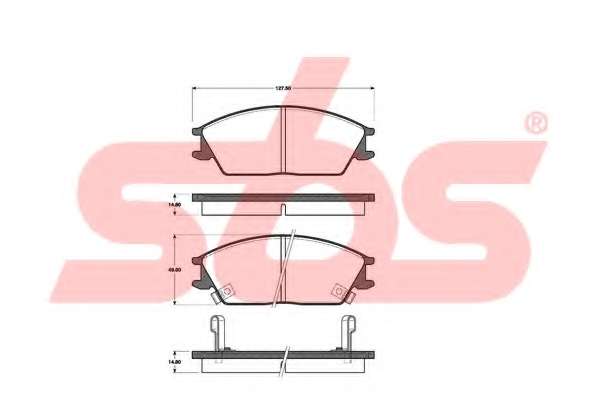 Комплект тормозных колодок, дисковый тормоз