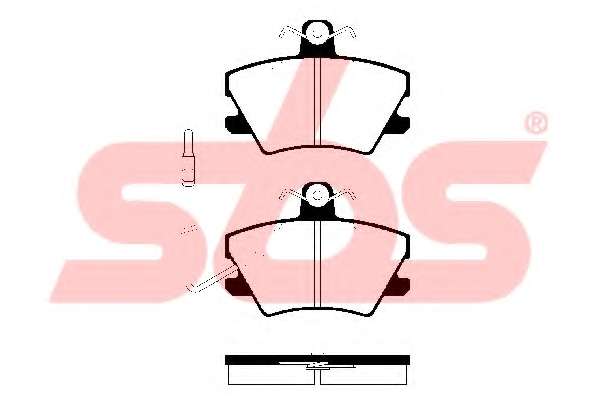 Комплект тормозных колодок, дисковый тормоз