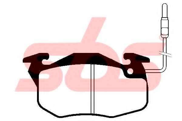 Комплект тормозных колодок, дисковый тормоз