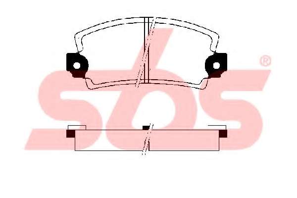 Комплект тормозных колодок, дисковый тормоз