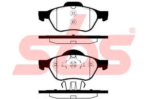 Комплект тормозных колодок, дисковый тормоз