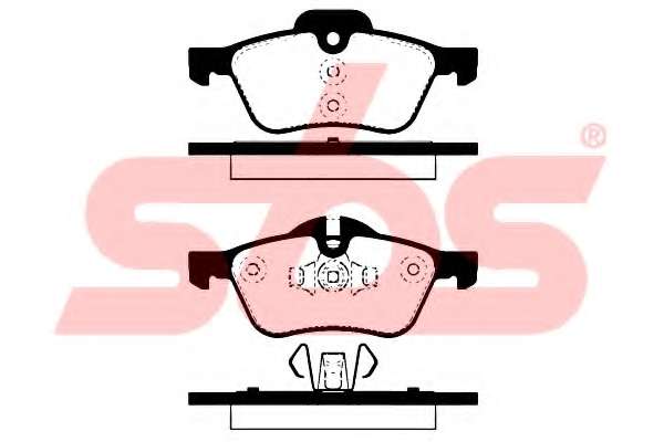 Комплект тормозных колодок, дисковый тормоз