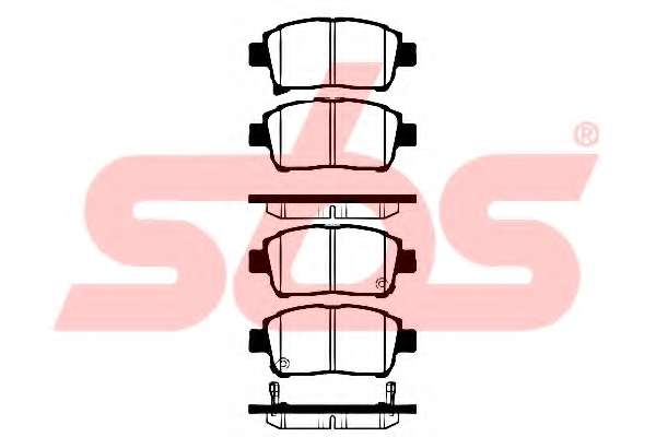 Комплект тормозных колодок, дисковый тормоз