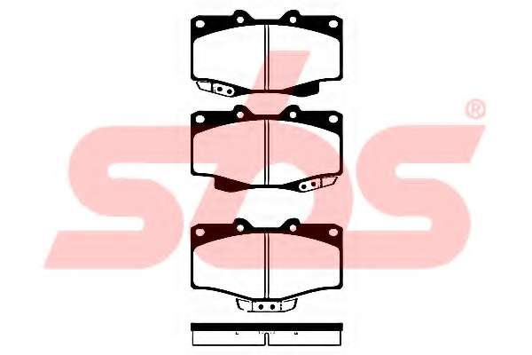 Комплект тормозных колодок, дисковый тормоз