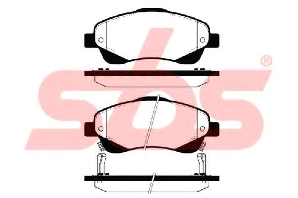 Комплект тормозных колодок, дисковый тормоз