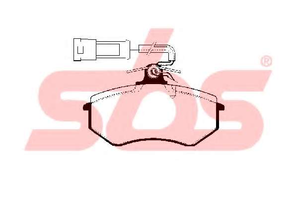 Комплект тормозных колодок, дисковый тормоз
