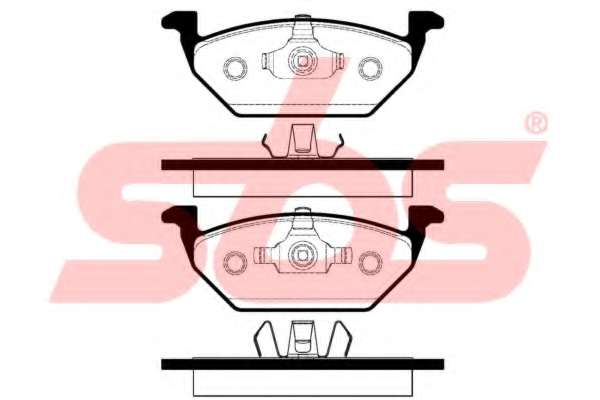 Комплект тормозных колодок, дисковый тормоз