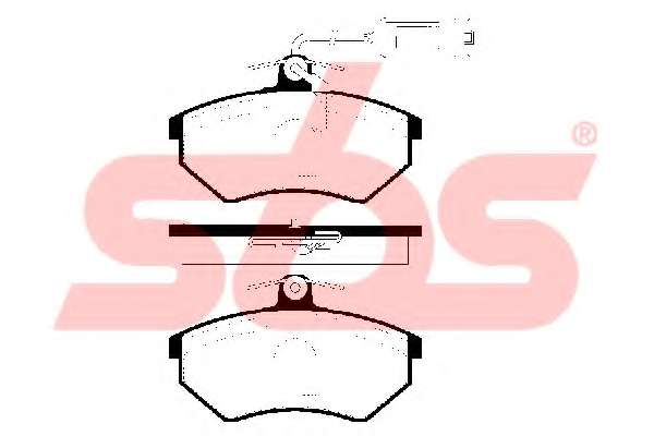 Комплект тормозных колодок, дисковый тормоз