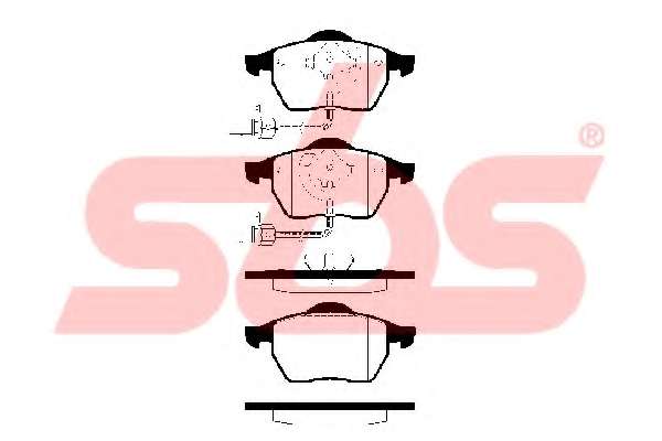 Комплект тормозных колодок, дисковый тормоз