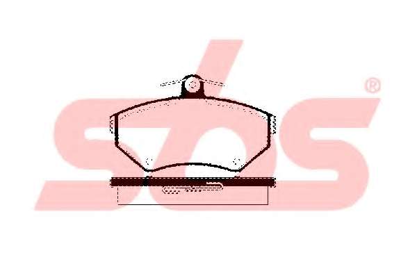 Комплект тормозных колодок, дисковый тормоз