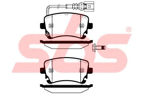 Комплект тормозных колодок, дисковый тормоз